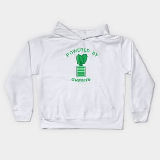 Vegan T-Shirt / Powered By Plants / Funny Vegan T-Shirt / Powered By Greens / Vegan Power Kids Hoodie